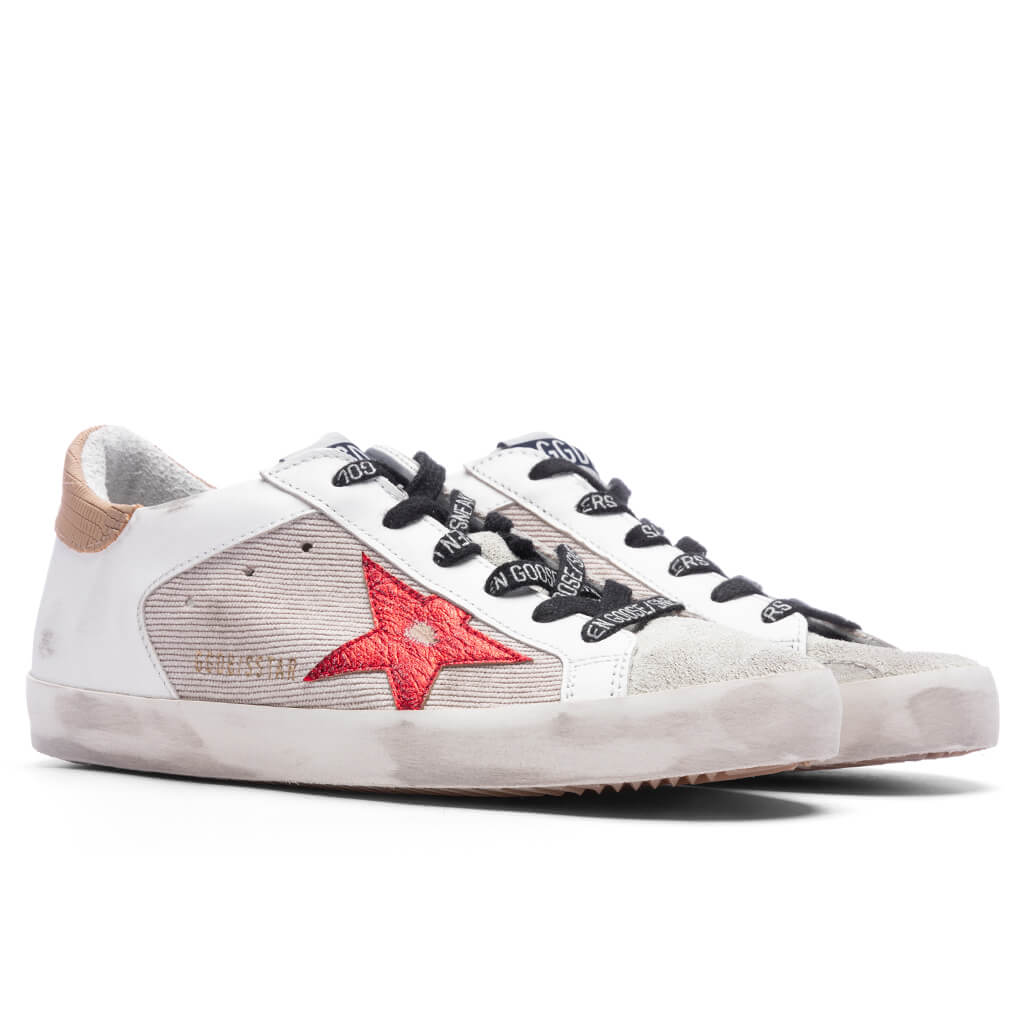 Women's Super-Star - Taupe/Red/Light Brown
