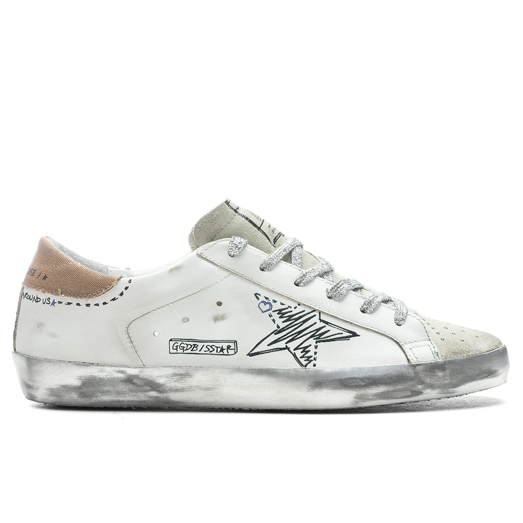 Women's Super-Star Sneakers - White/Ice/Beige