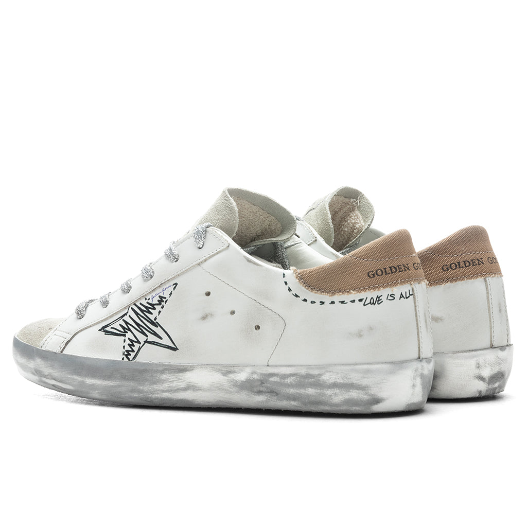 Women's Super-Star Sneakers - White/Ice/Beige