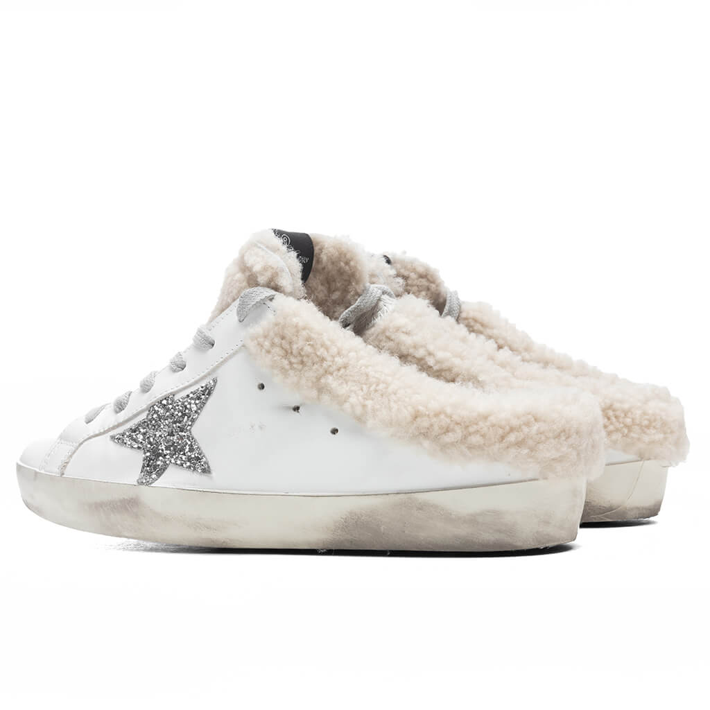 Women's Super-Star Sabot - White/Silver/Beige