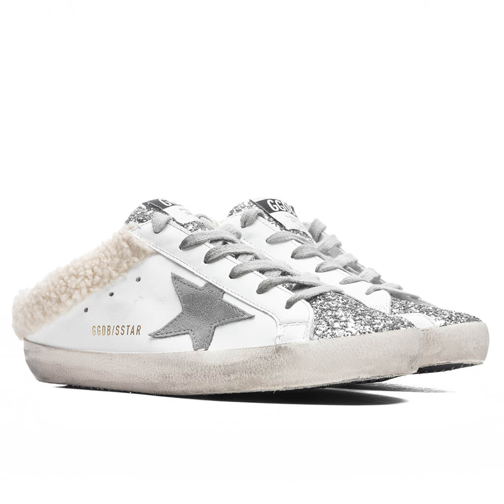 Women's Super-Star Sabot - White/Silver/Dark Grey