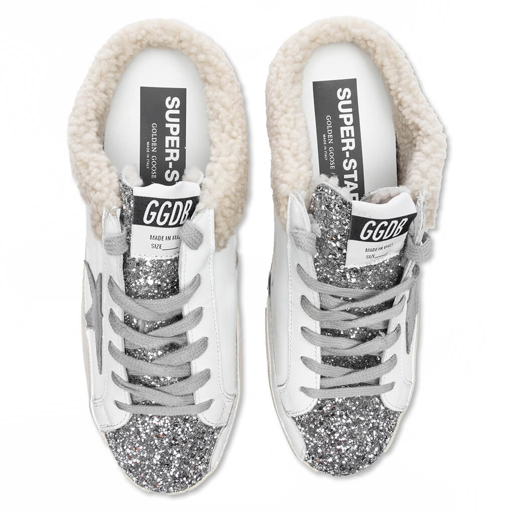 Women's Super-Star Sabot - White/Silver/Dark Grey
