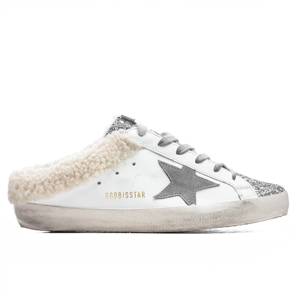 Women's Super-Star Sabot - White/Silver/Dark Grey