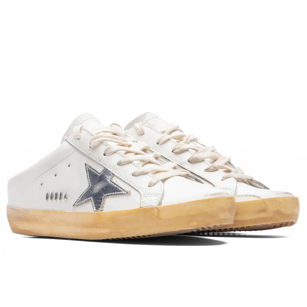 Women's Super-Star Sabot - White/Silver