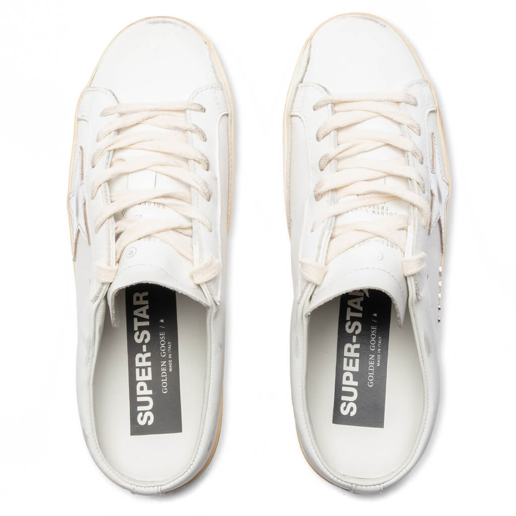 Women's Super-Star Sabot - White/Silver