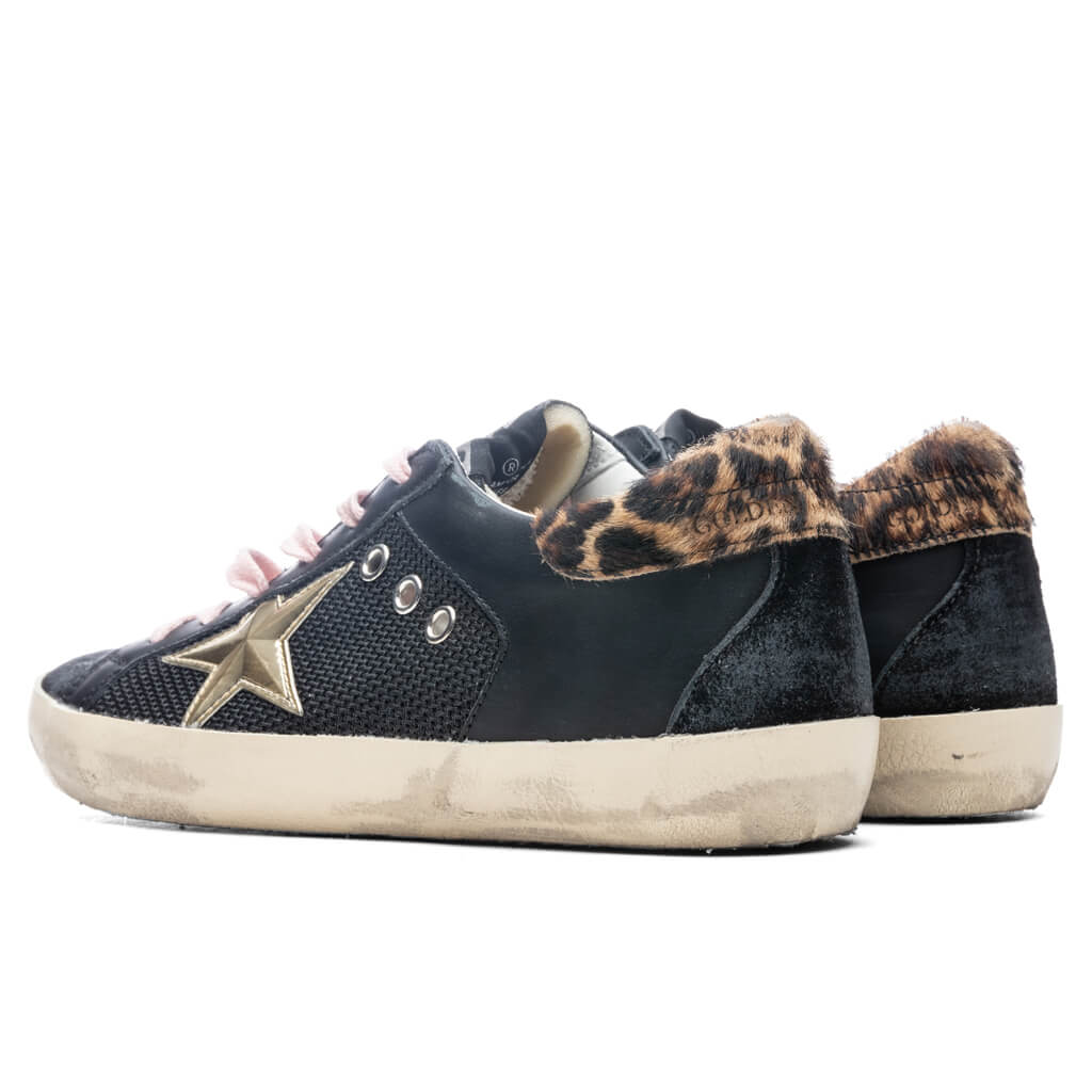 Women's Super-Star Sneakers - Black/Gold