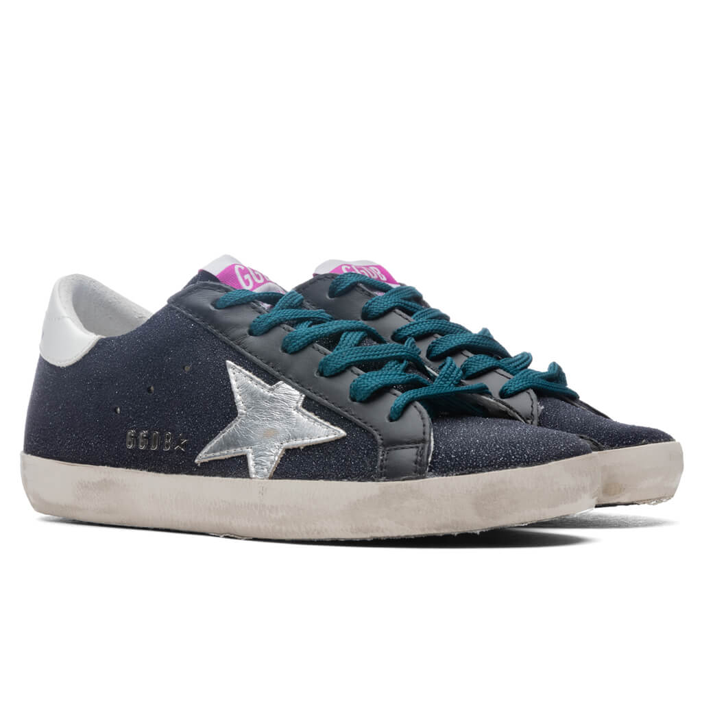 Women's Super-Star Sneakers - Black/Silver/White