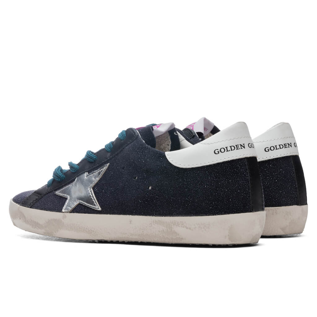 Women's Super-Star Sneakers - Black/Silver/White