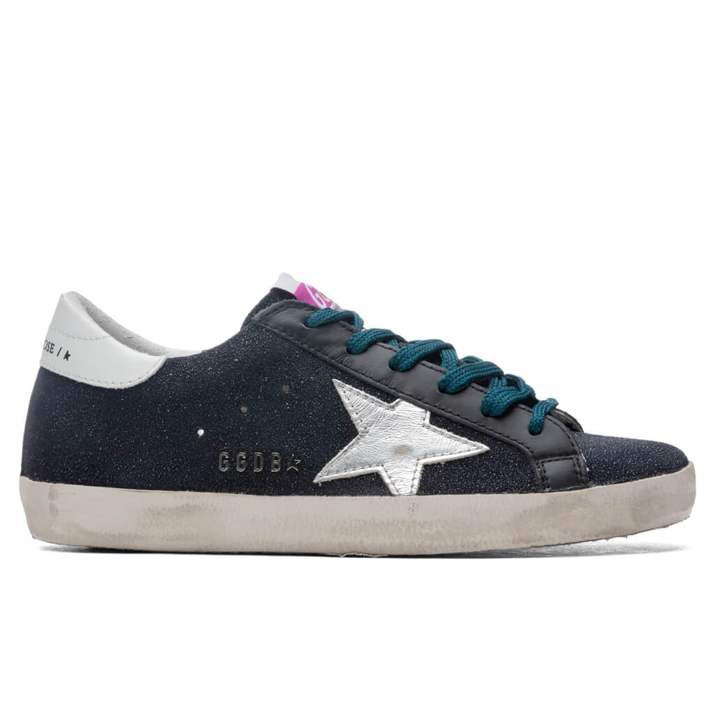 Women's Super-Star Sneakers - Black/Silver/White