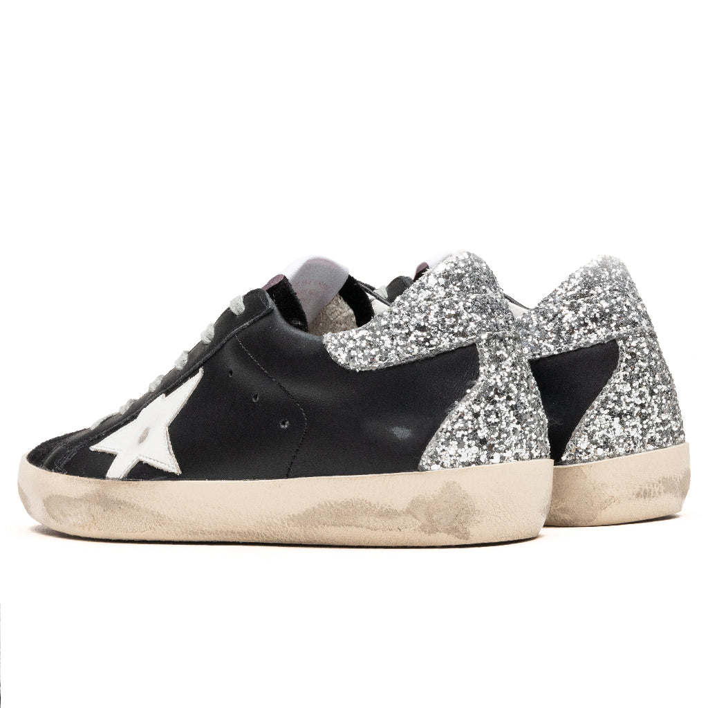 Women's Super-Star Sneakers - Black/White/Silver