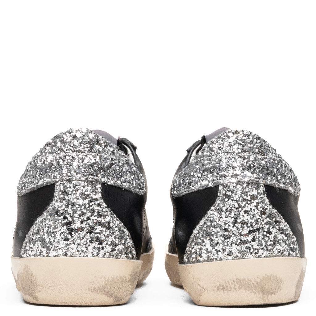Women's Super-Star Sneakers - Black/White/Silver