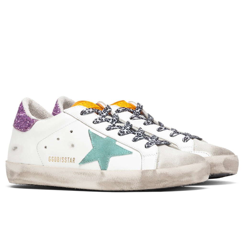 Women's Super-Star Sneakers - Ice/White/Aquamarine/Pink