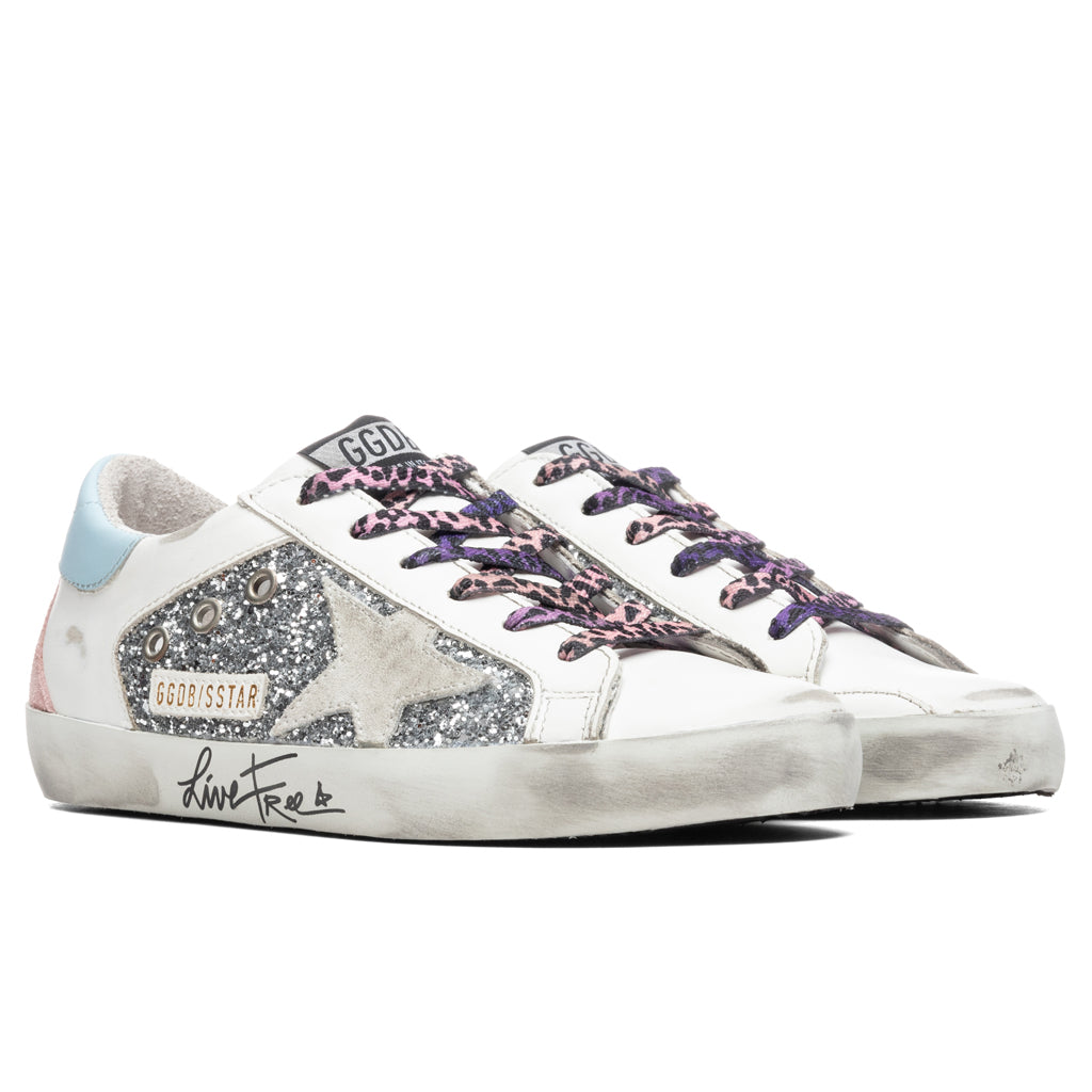 Women's Super-Star Sneakers - Silver/White/Ice