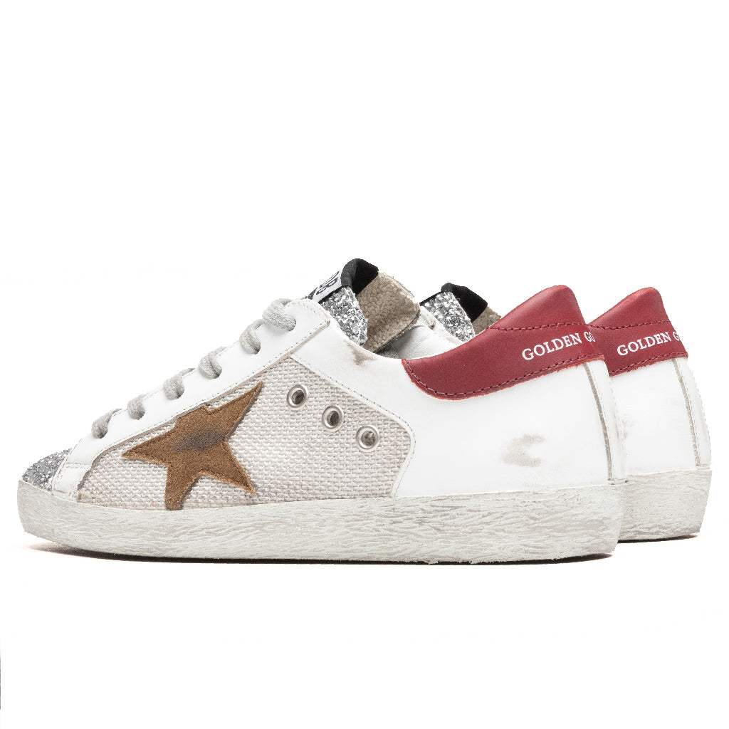 Women's Super-Star Sneakers - Silver/White/Tobacco