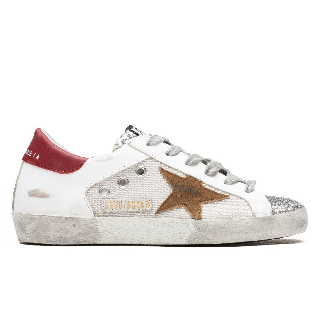 Women's Super-Star Sneakers - Silver/White/Tobacco