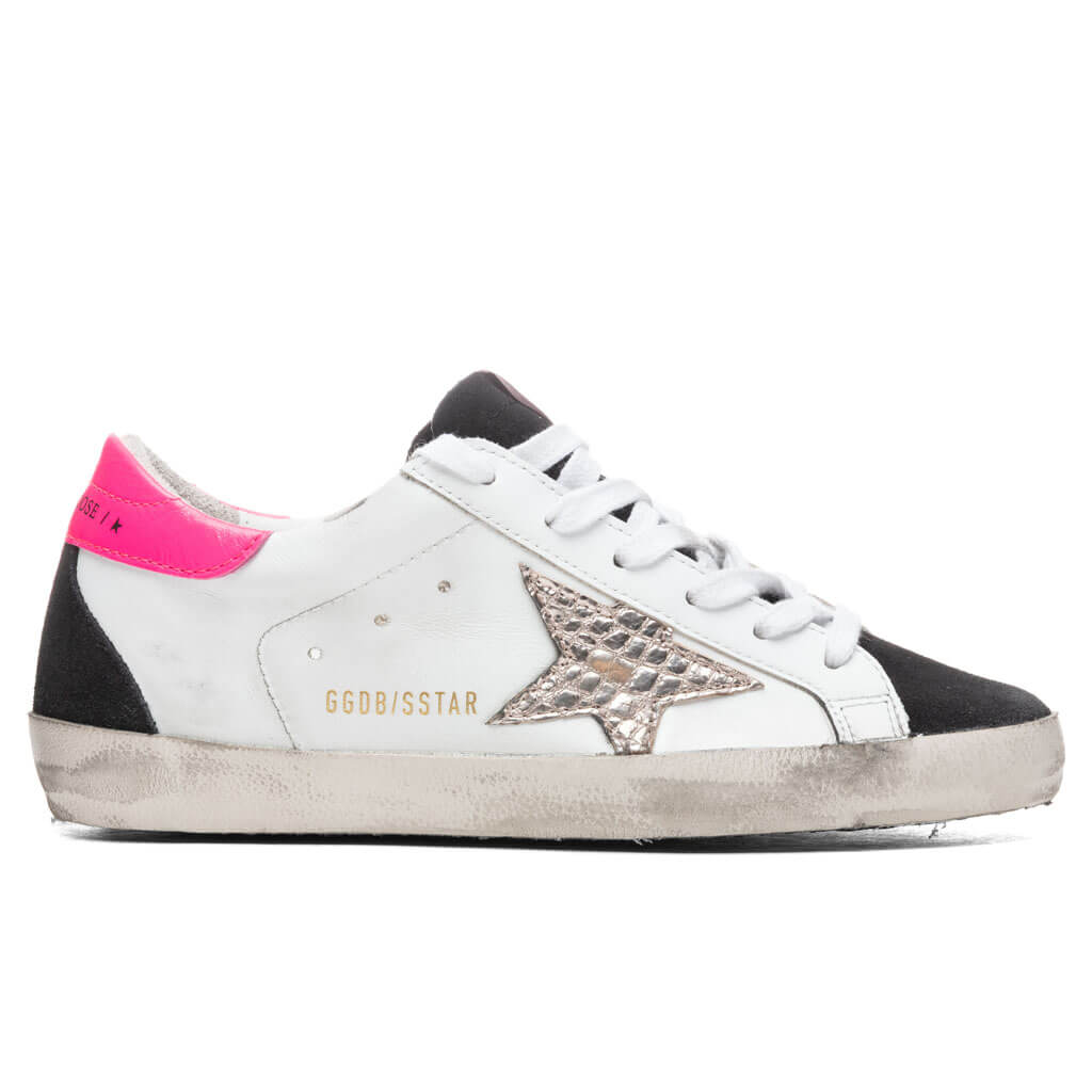 Women's Super-Star Sneakers - White/Black/Gold