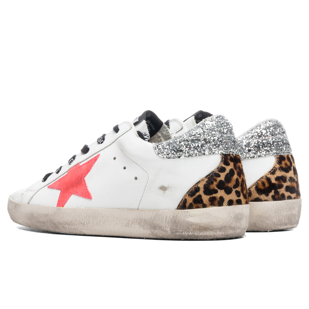 Women's Super-Star Sneakers - White/Fuchsia Fluorescent