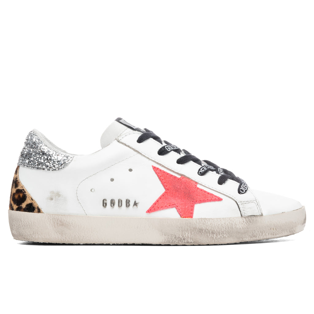 Women's Super-Star Sneakers - White/Fuchsia Fluorescent