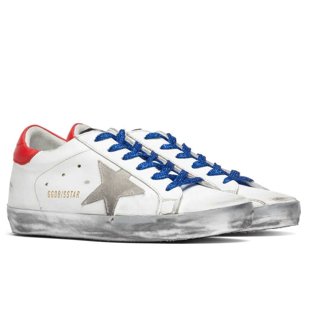 Women's Super-Star Sneakers - White/Ice/Red