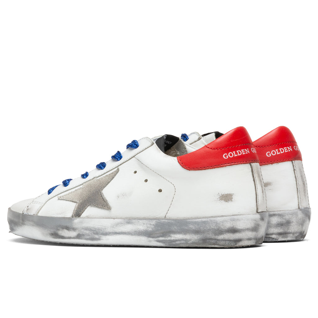 Women's Super-Star Sneakers - White/Ice/Red