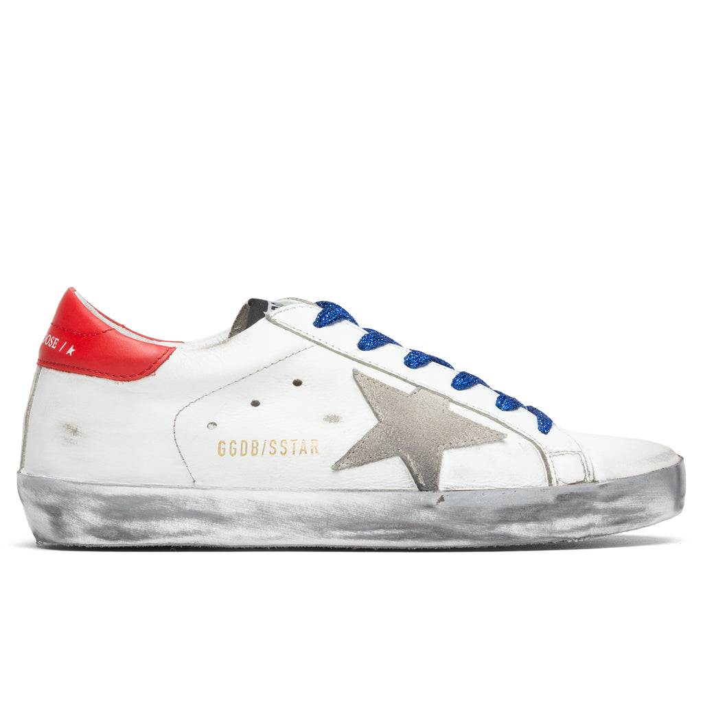 Women's Super-Star Sneakers - White/Ice/Red