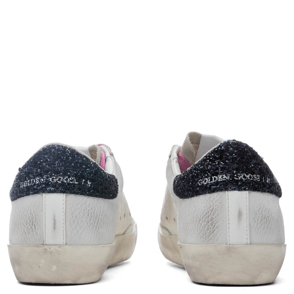 Women's Super-Star Sneakers - White/Light Blue/Dark Blue