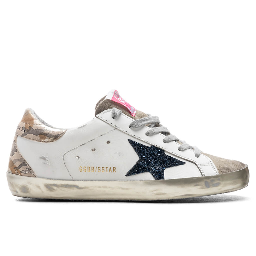 Women's Super-Star Sneakers - White/Taupe/Night Blue
