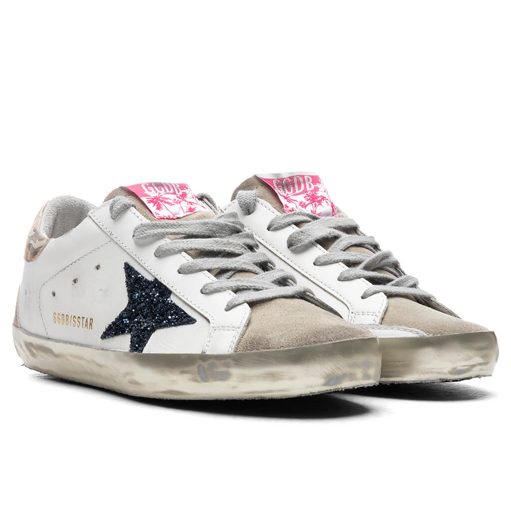 Women's Super-Star Sneakers - White/Taupe/Night Blue