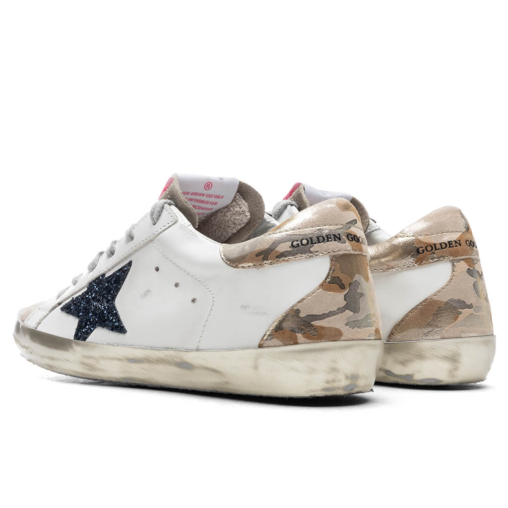 Women's Super-Star Sneakers - White/Taupe/Night Blue