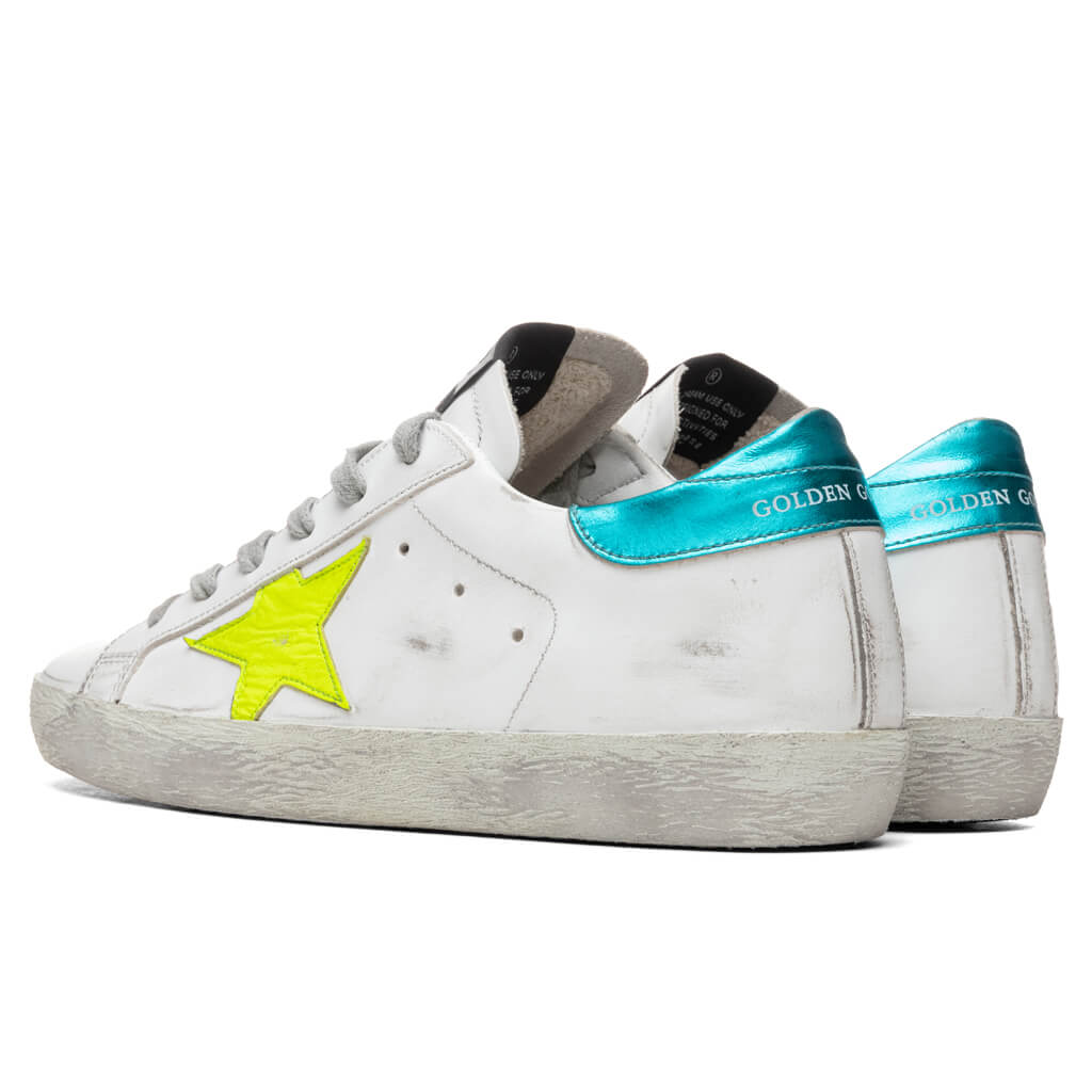 Women's Super-Star Sneakers - White/Yellow/Fluorescent