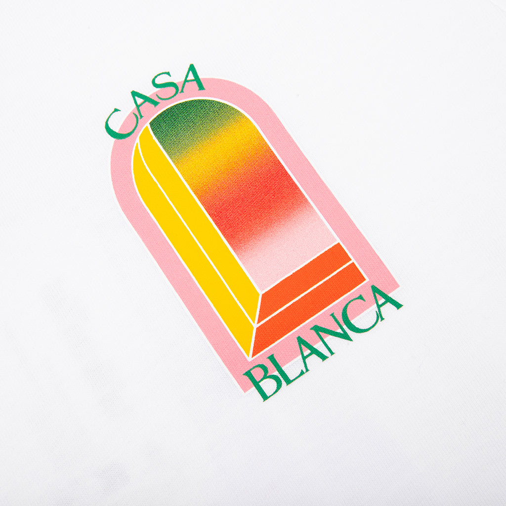 Gradient Arch Logo T-Shirt - White