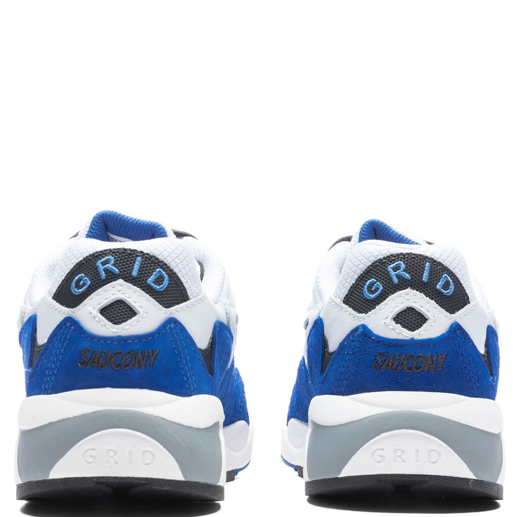 Grid Shadow 2 - White/Blue