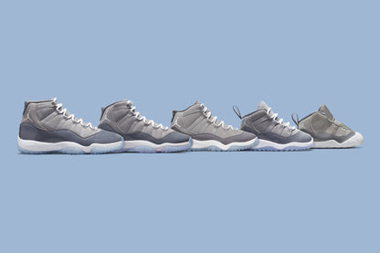 Air Jordan 11 Retro Infant "Cool Grey" - Medium Grey/White