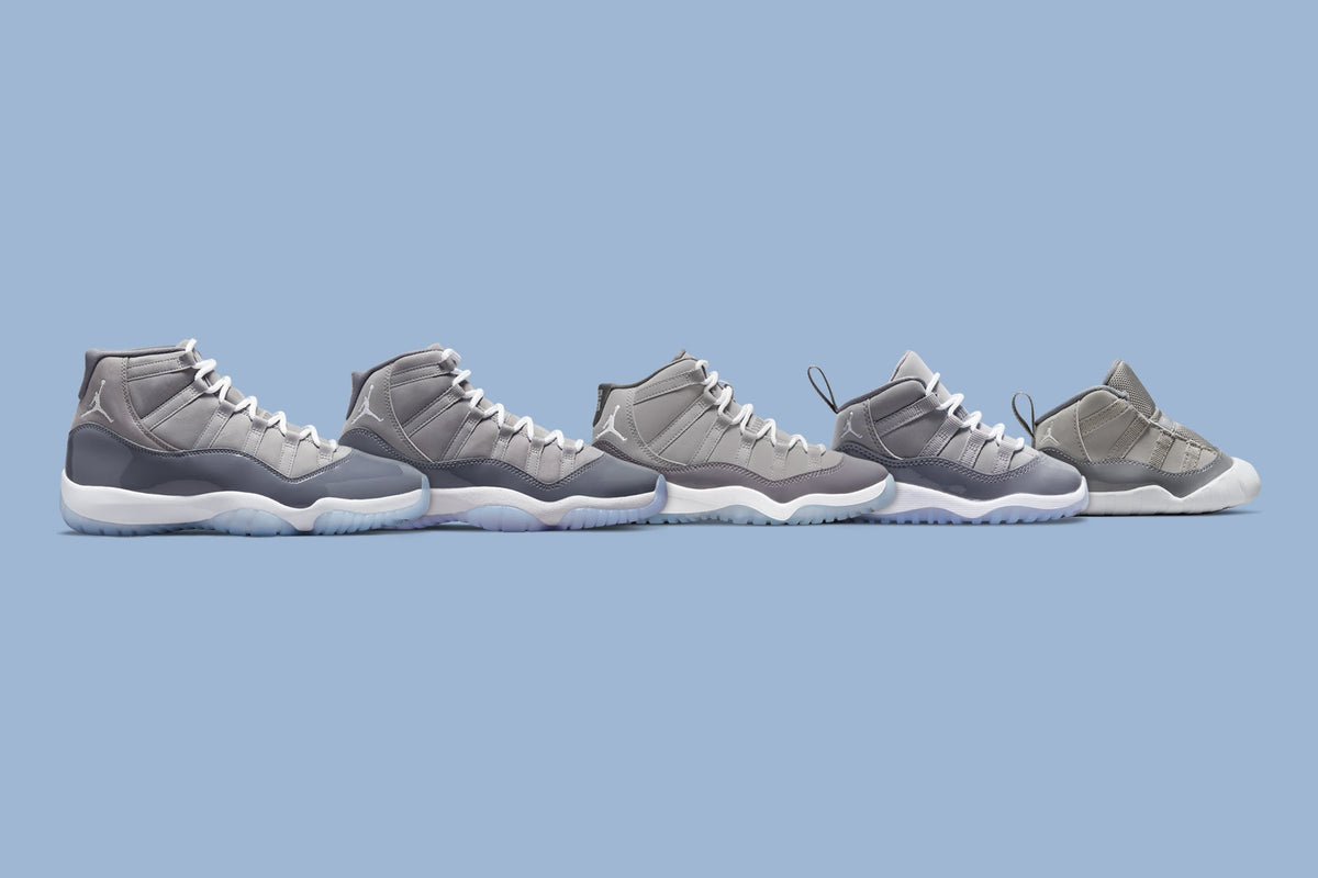 Air Jordan 11 Retro (GS) "Cool Grey" - Medium Grey/White