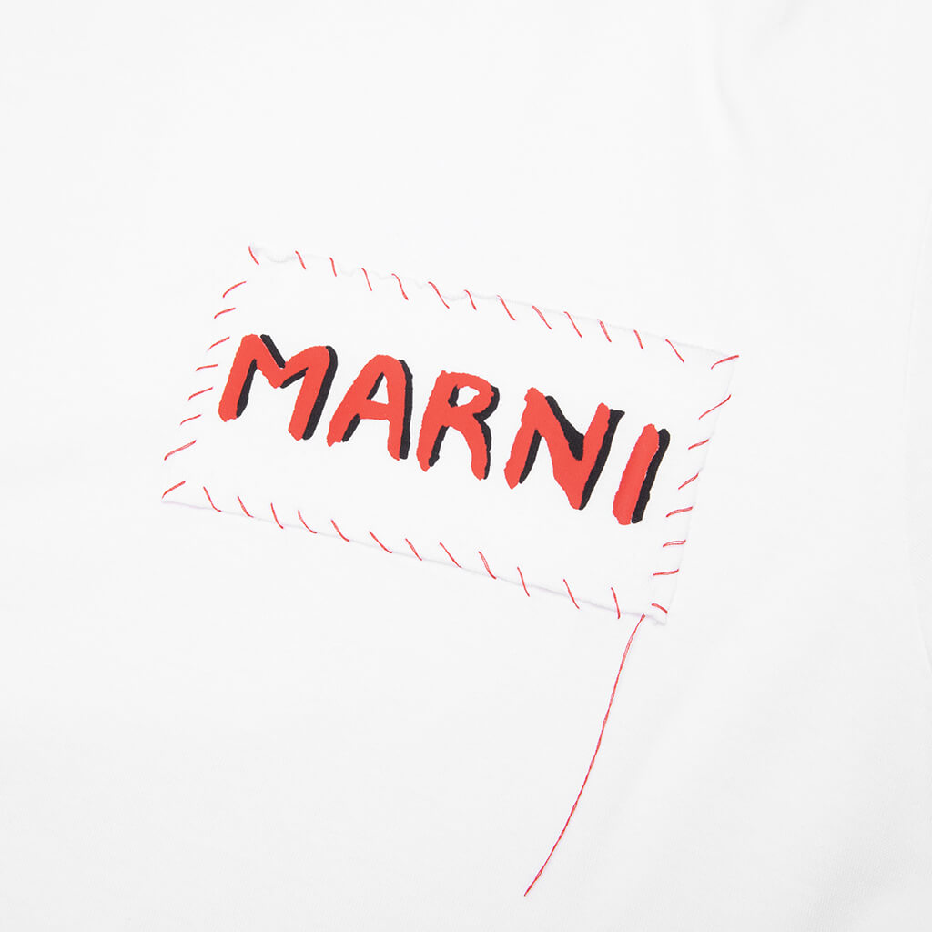 Patch T-Shirt - Lily White