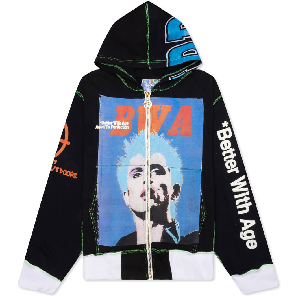 Halifax Reconstructed Full-Zip Hoodie - Black
