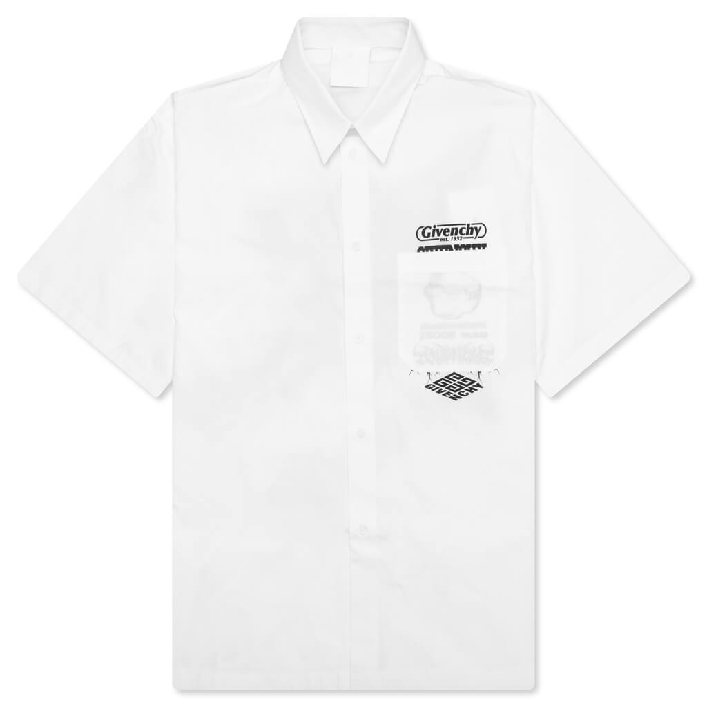 Hawaii Shirt w/ Front Pocket - White