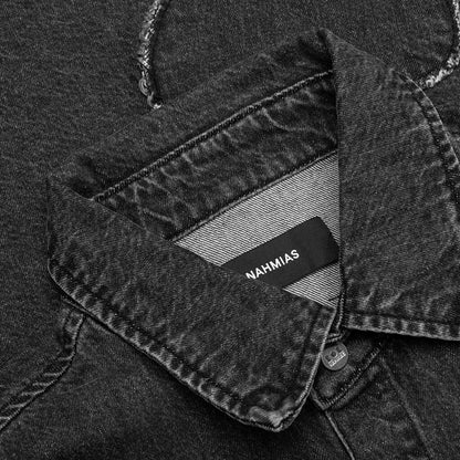 Heart Patchwork L/S Shirt - Heart Charcoal Wash