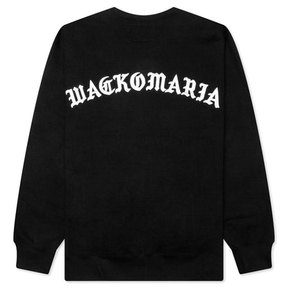 Heavy Weight Crewneck Sweat Shirt Type-2- Black