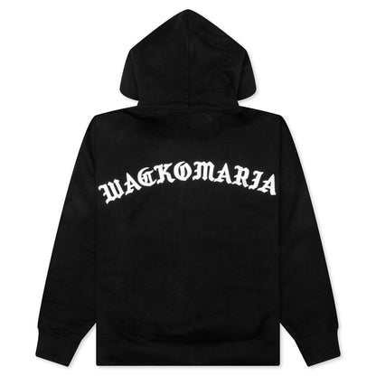 Heavy Weight Pullover Hooded Sweat Shirt Type-2 - Black
