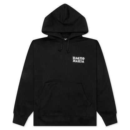 Heavy Weight Pullover Hooded Sweat Shirt Type-2 - Black