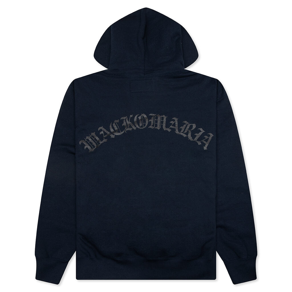 Heavyweight Full Zip Hooded Sweatshirt Type 2 - Navy