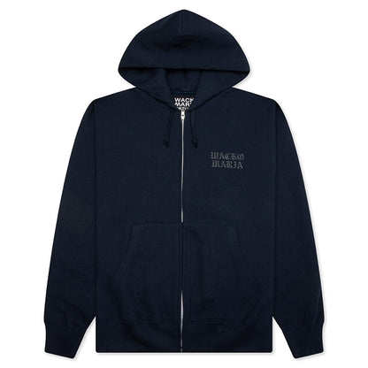 Heavyweight Full Zip Hooded Sweatshirt Type 2 - Navy