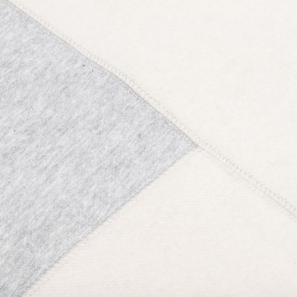Colorblock Crewneck - Light Heather Grey