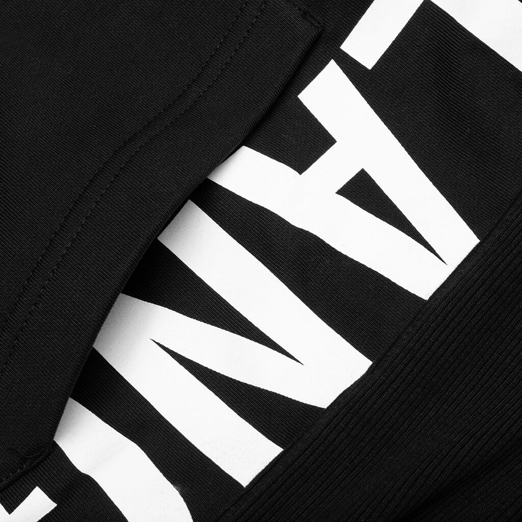 Patchwork Hoodie - Black
