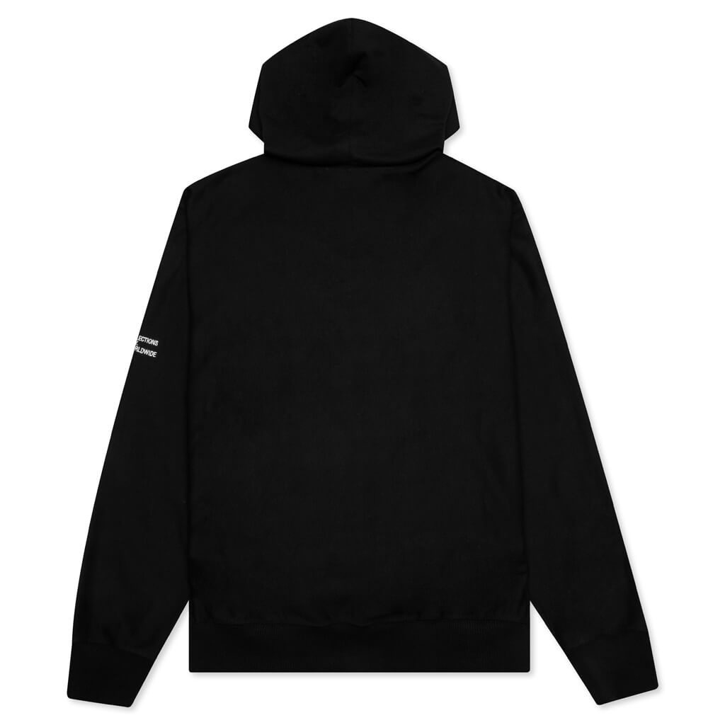 Patchwork Hoodie - Black