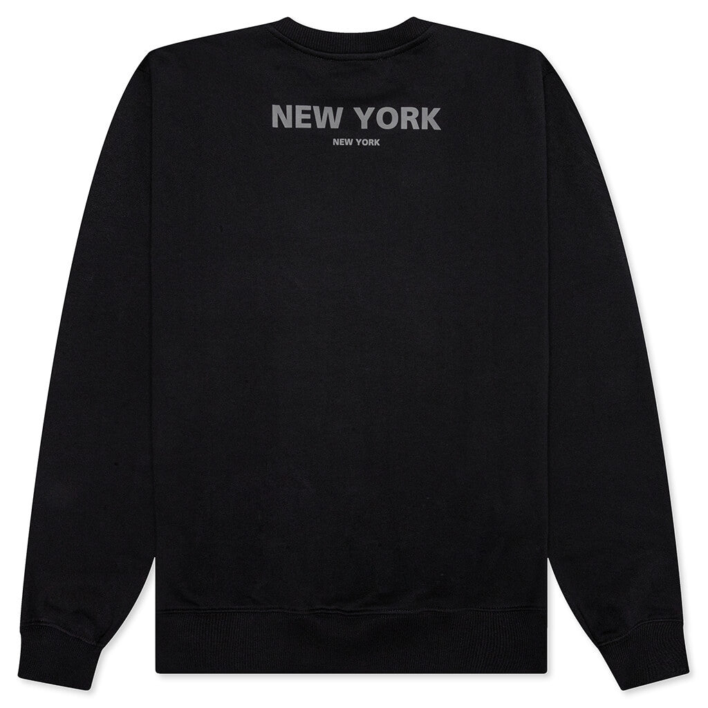 New York Postcard Crewneck - Black