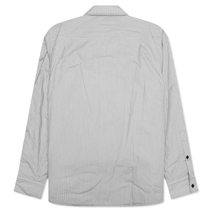 Stripe Button Up - Black/White/Grey