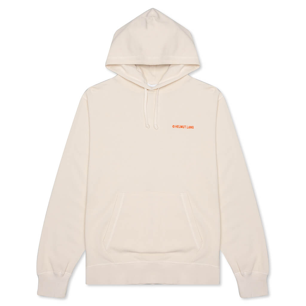 Waffle Knit Hoodie - Winter White