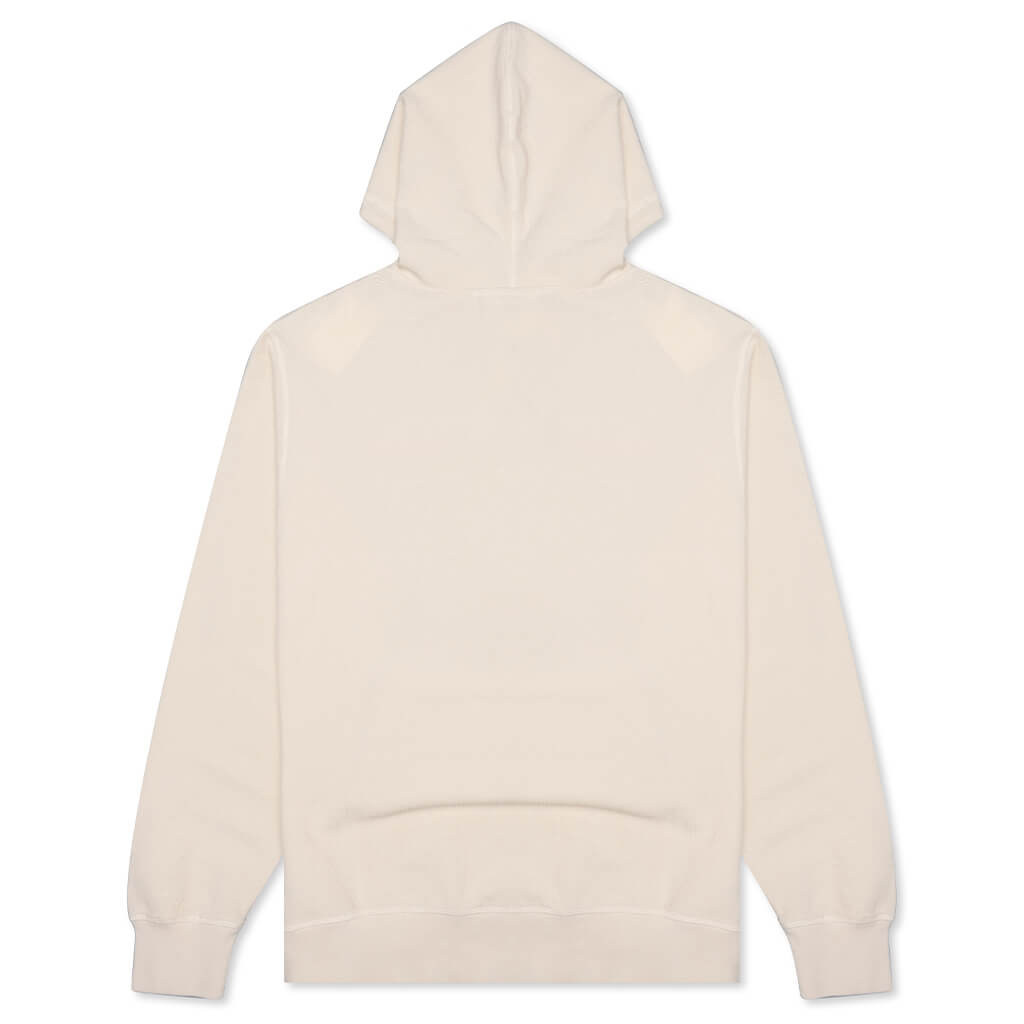 Waffle Knit Hoodie - Winter White